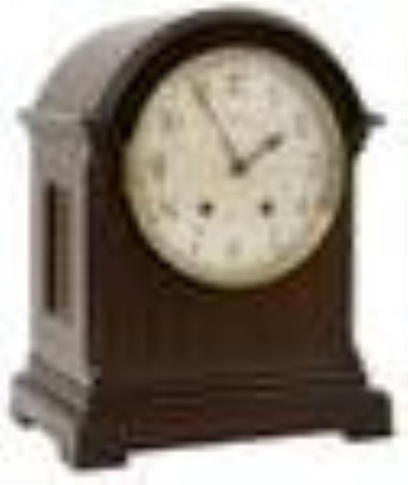 French Westminster Chime Mahogany Mantel Clock for