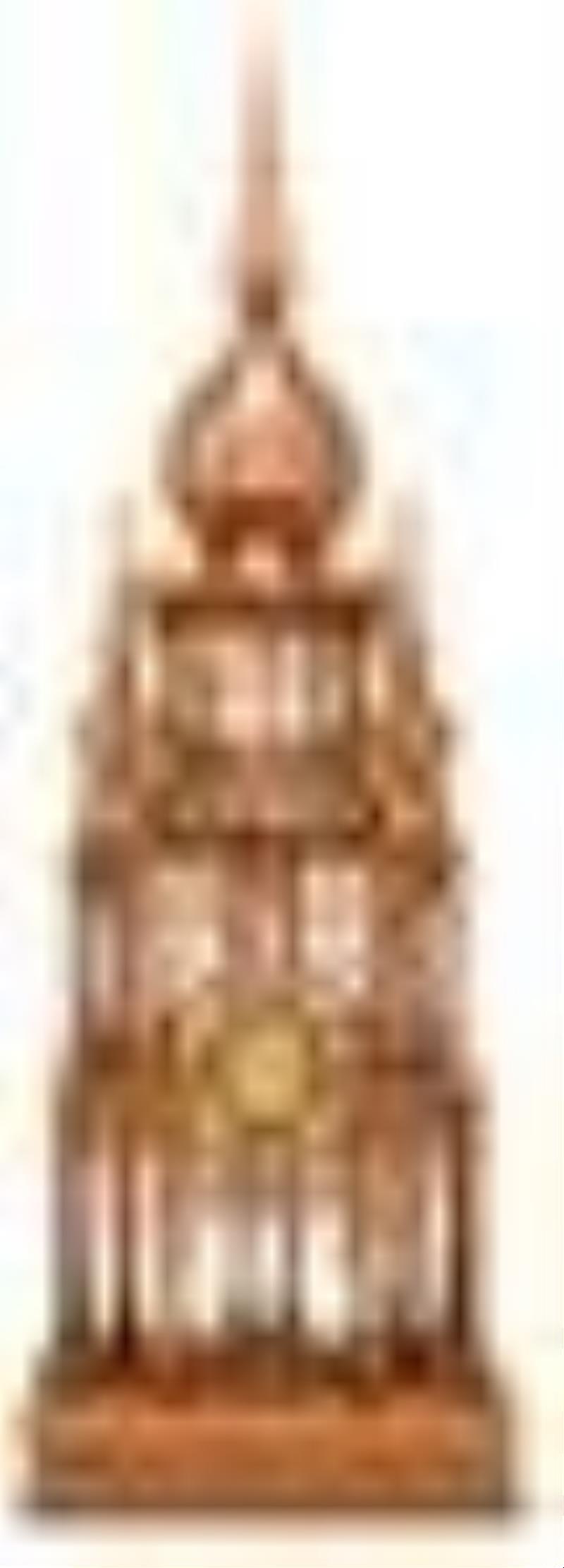 Wooden Fretwork \\\”Cathedral\\\” Clock