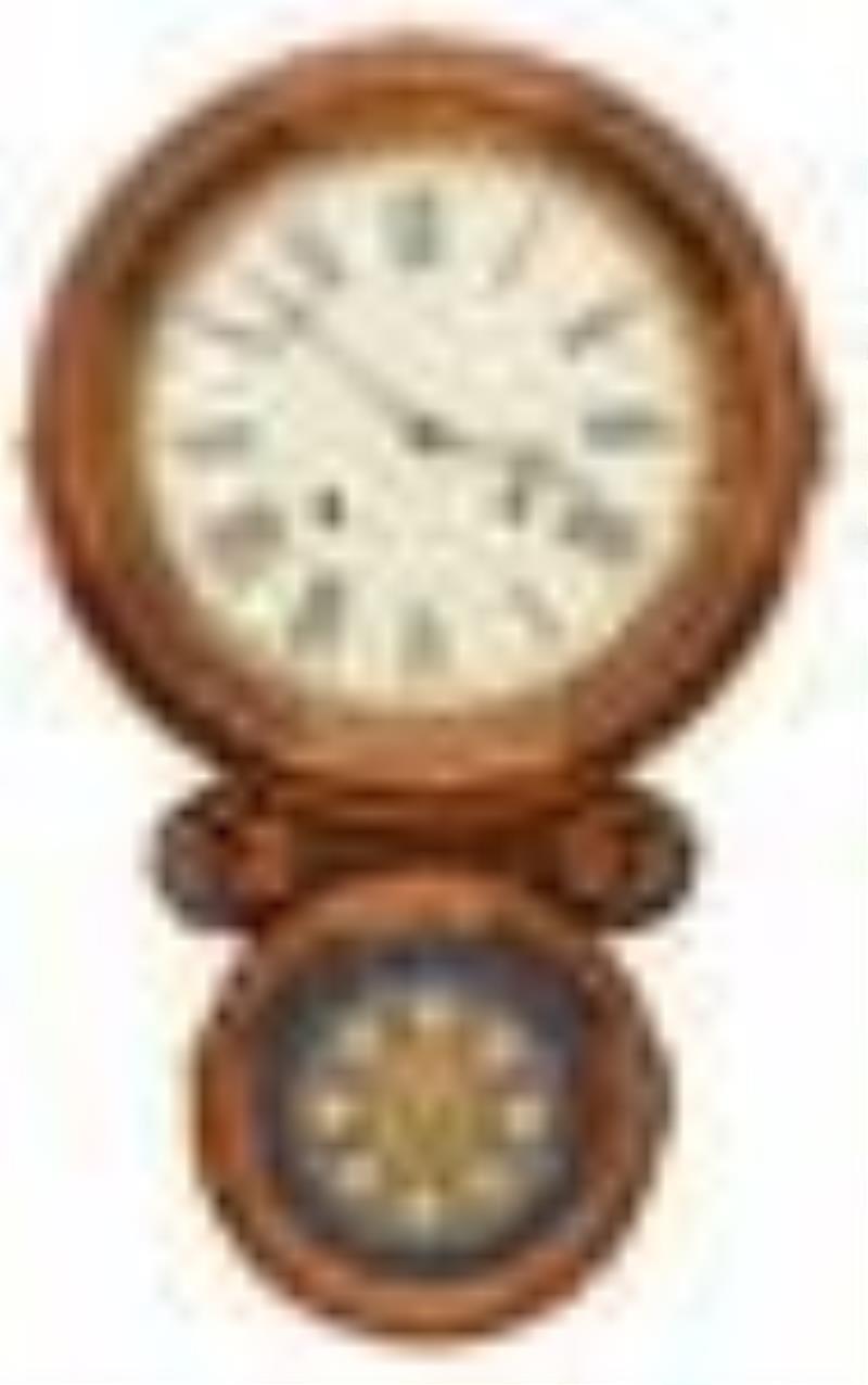 E. Ingraham & Co. \\\”Ionic Mosaic\\\” Wall Clock