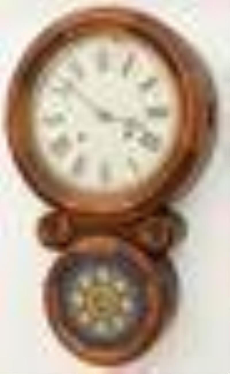 E. Ingraham & Co. \\\”Ionic Mosaic\\\” Wall Clock