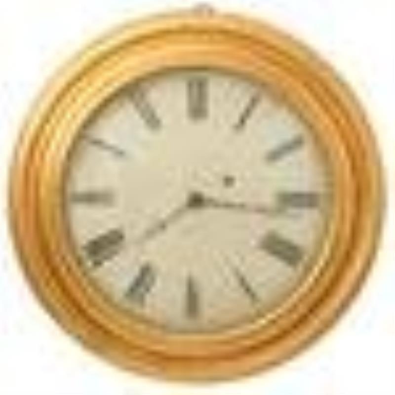 Brewster & Ingrahams \\\”East-West\\\” Giltwood Gallery Clock