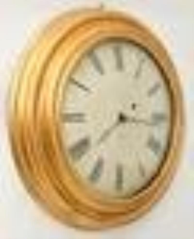 Brewster & Ingrahams \\\”East-West\\\” Giltwood Gallery Clock
