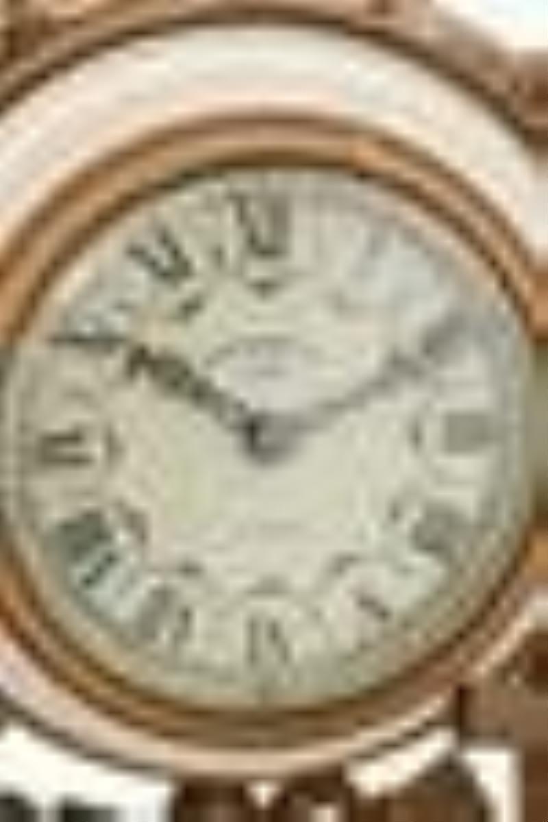 Charles Hour, Bonhomme S.G., Bronze & Marble Desk Clock
