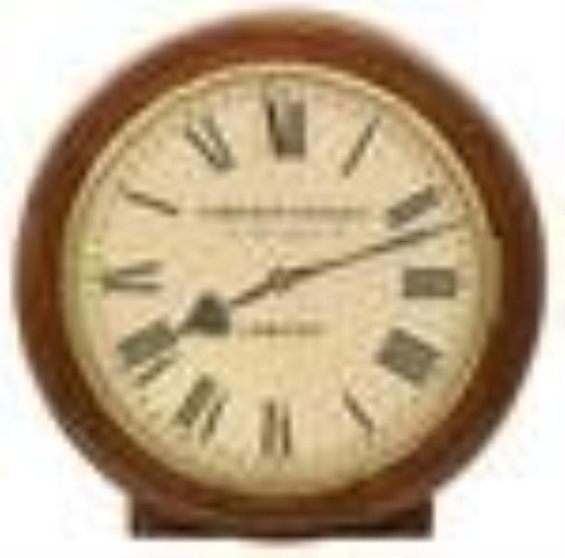 English Fusee Double Sided Station Clock
