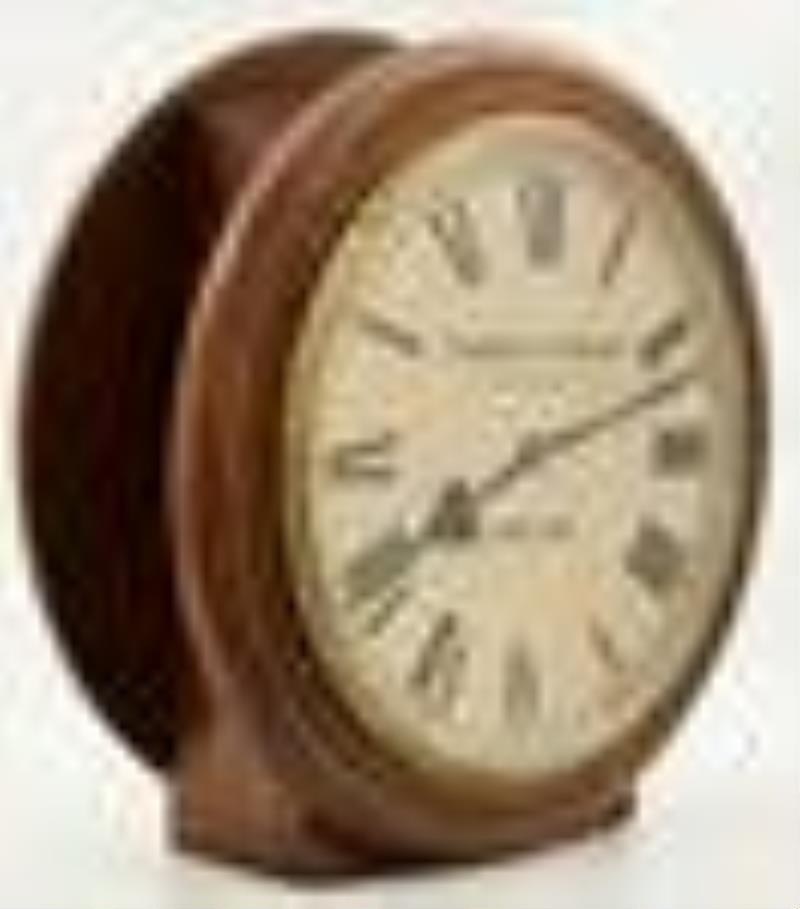 English Fusee Double Sided Station Clock