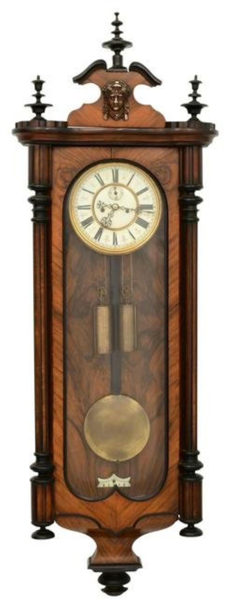 Alt Deutsch Two-Weight Vienna Regulator Clock