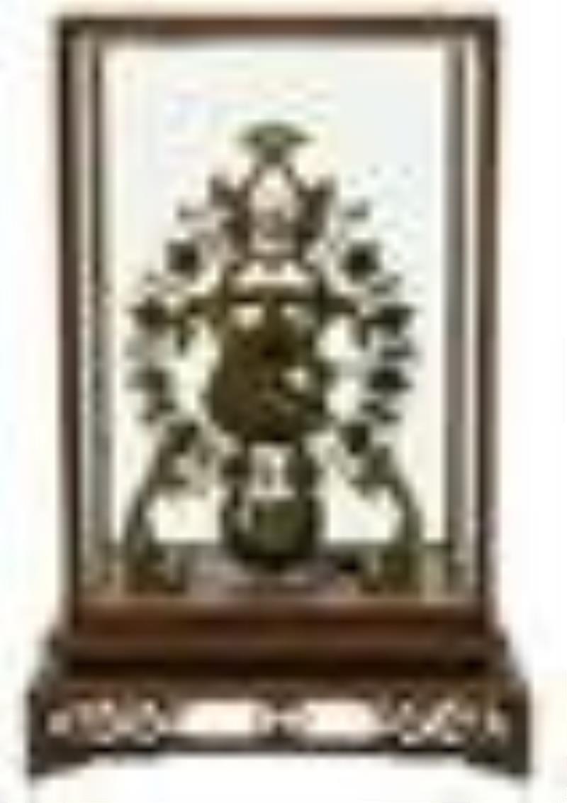 Fusee Skeleton Clock with Case