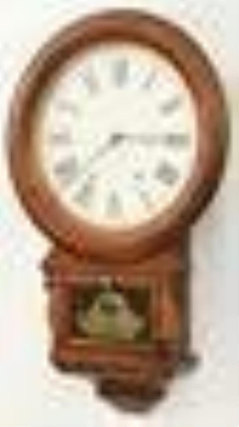 Ansonia Clock Co. \\\”Drop Extra\\\” Wall Clock