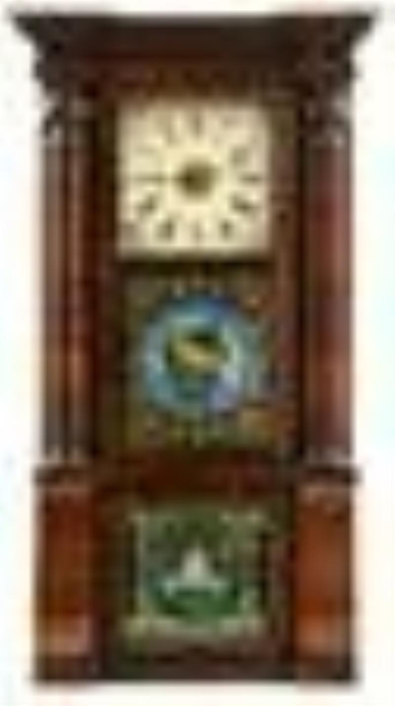 New Haven Clock Co. Triple Decker Shelf Clock