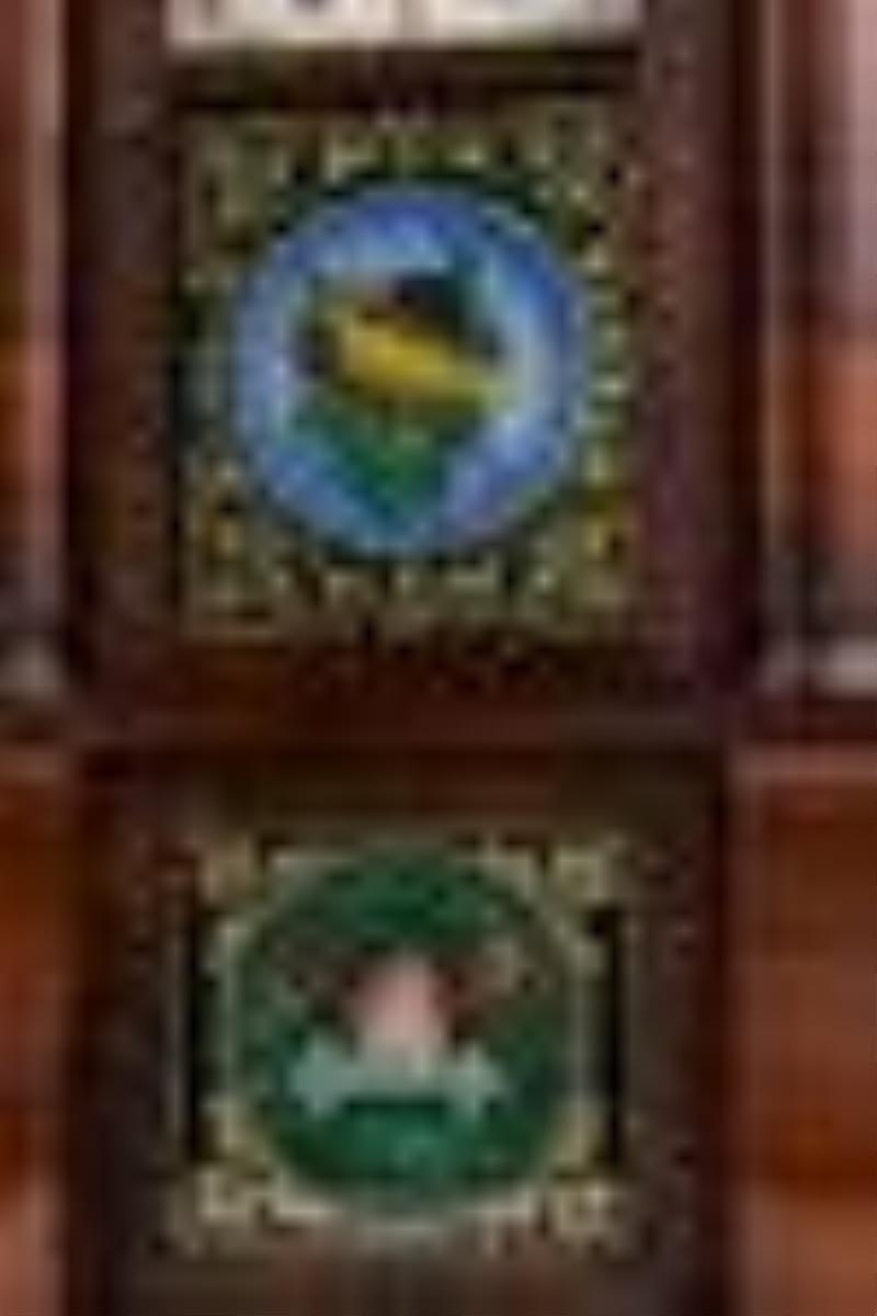 New Haven Clock Co. Triple Decker Shelf Clock