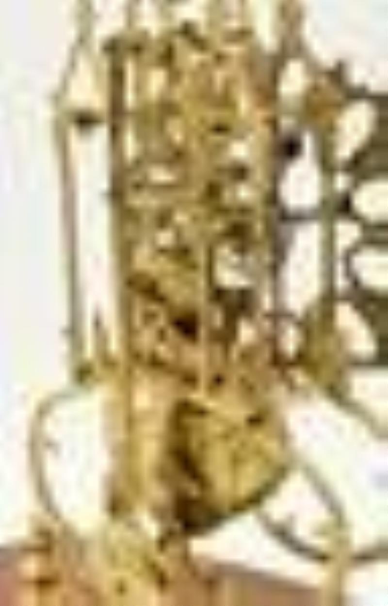 Fusee Skeleton Clock with Passing Strike