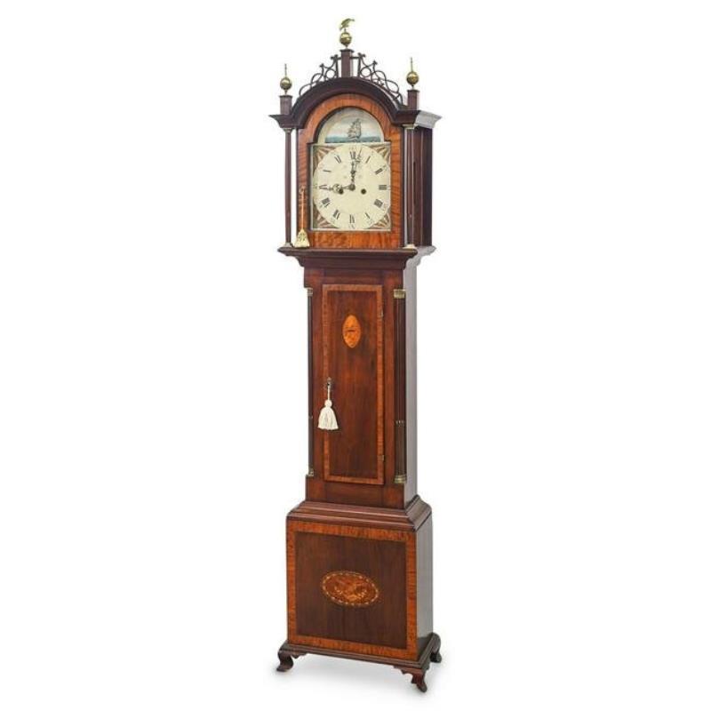 Early 19th Century New England 8-Day Grandfather Clock