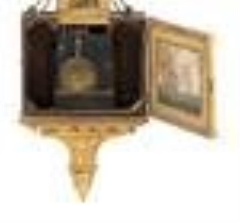 A Federal ‘Battle of Lake Erie’ Parcel Gilt Mahogany Banjo Clock