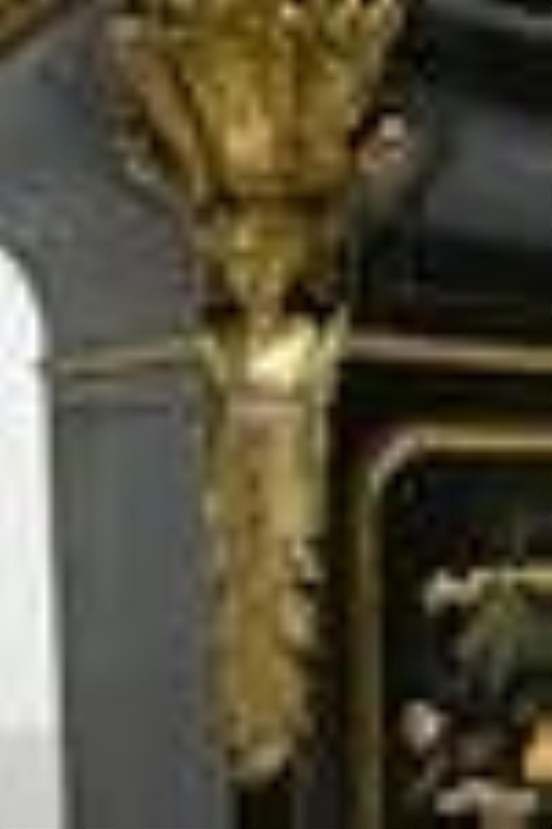 Ornate Antique (Clock) Pedestal with Gilt Bronze.