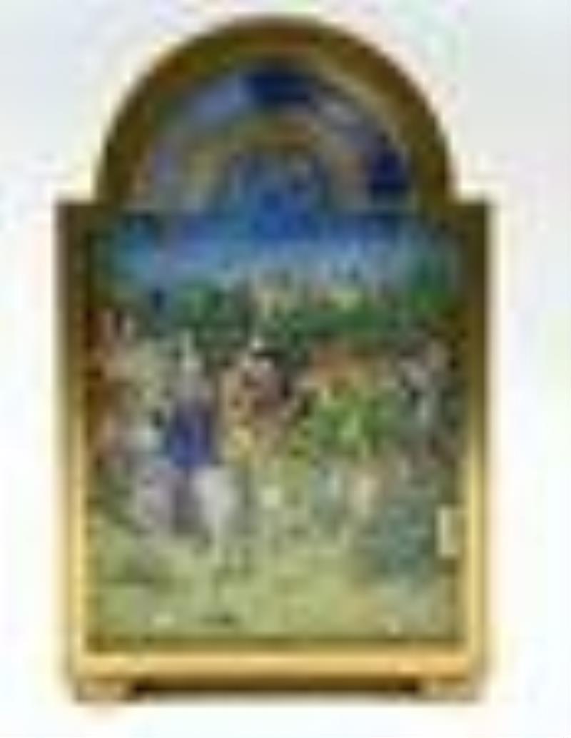 Hour Lavigne Brass or Bronze Table Clock, \\\”May\\\”.