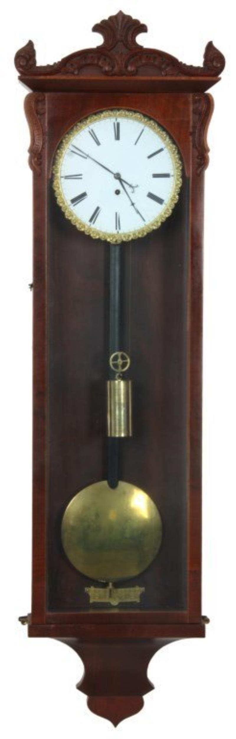 Mahogany Biedermeier Vienna Regulator