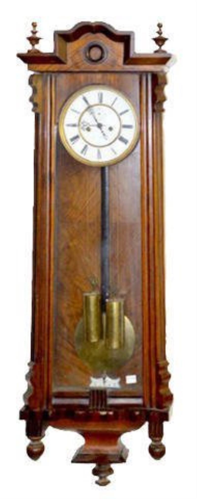 Two-Weight Vienna Regulator Wall Clock