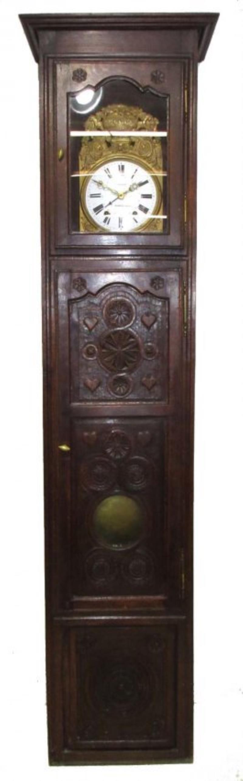 C. Chevalley Carved Grandfather Clock