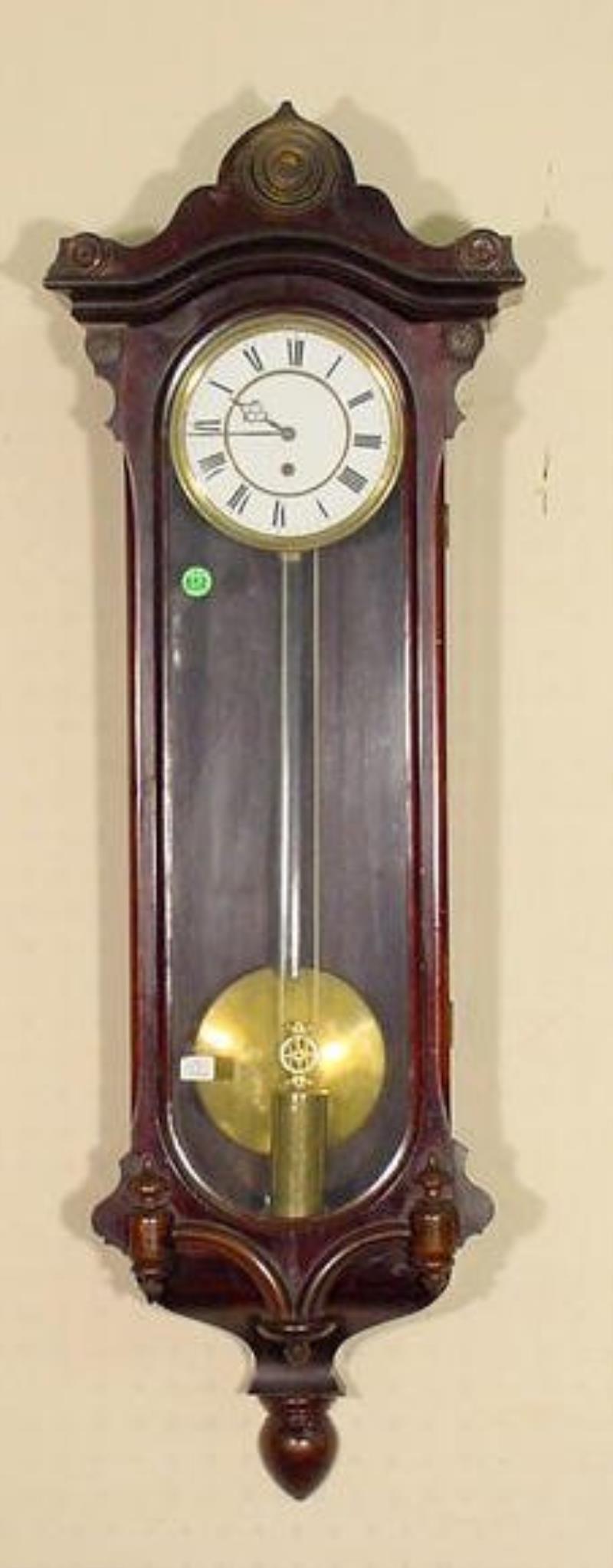 One Weight Vienna Regulator, Mahogany Case