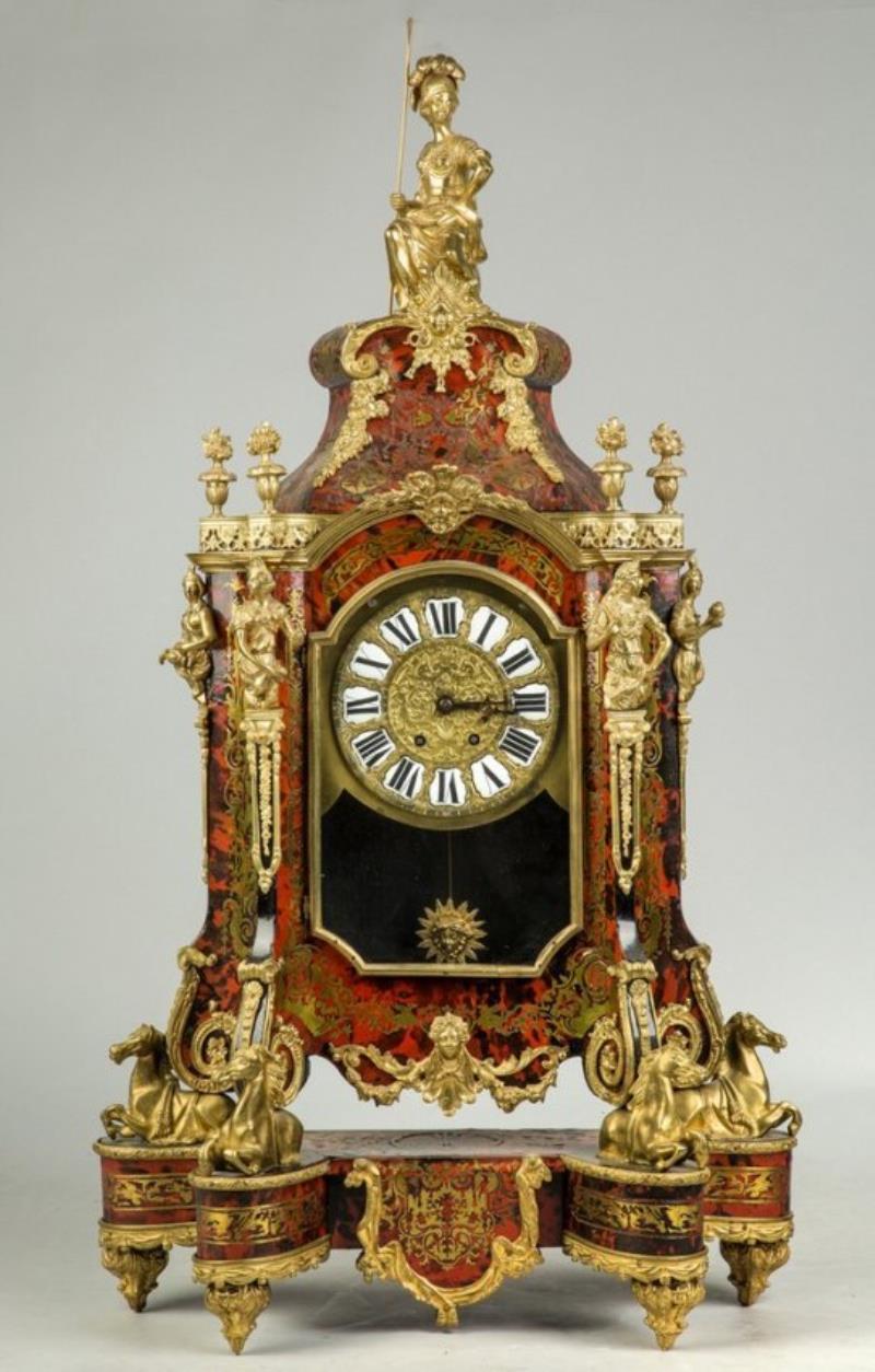 Large Boulle Mantle Clock