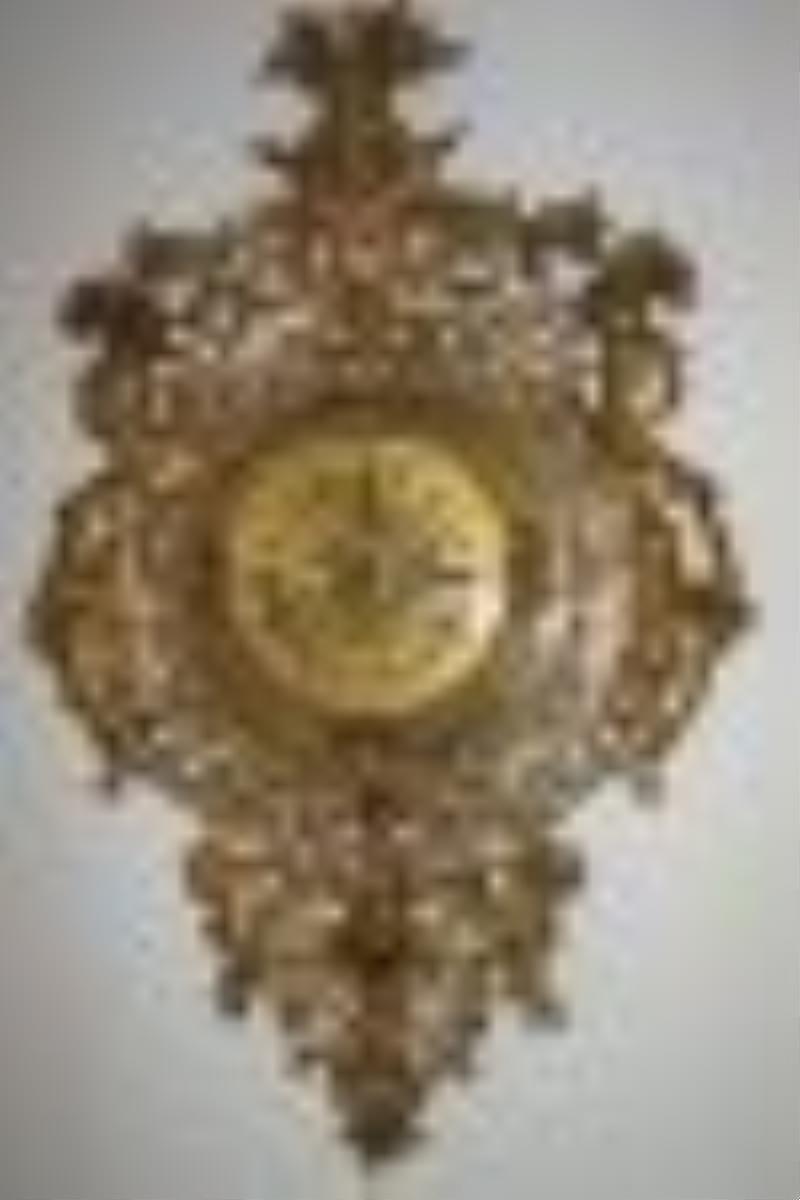 Old Wood (Clock) Pedestal with Bronze Edges.