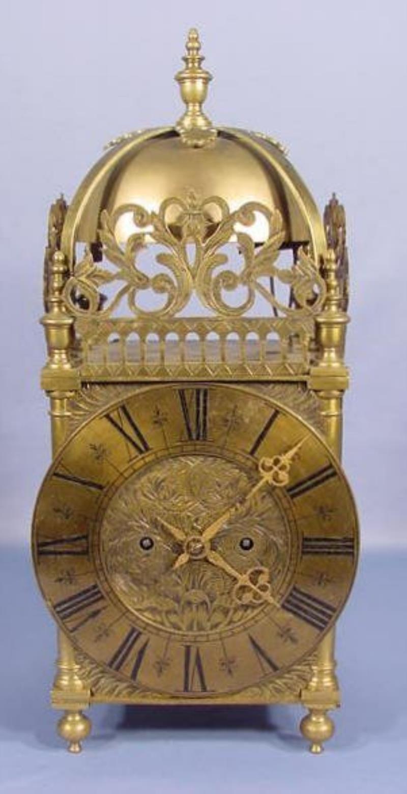 Large Lantern Clock w/Time & Strike Dble Fusee