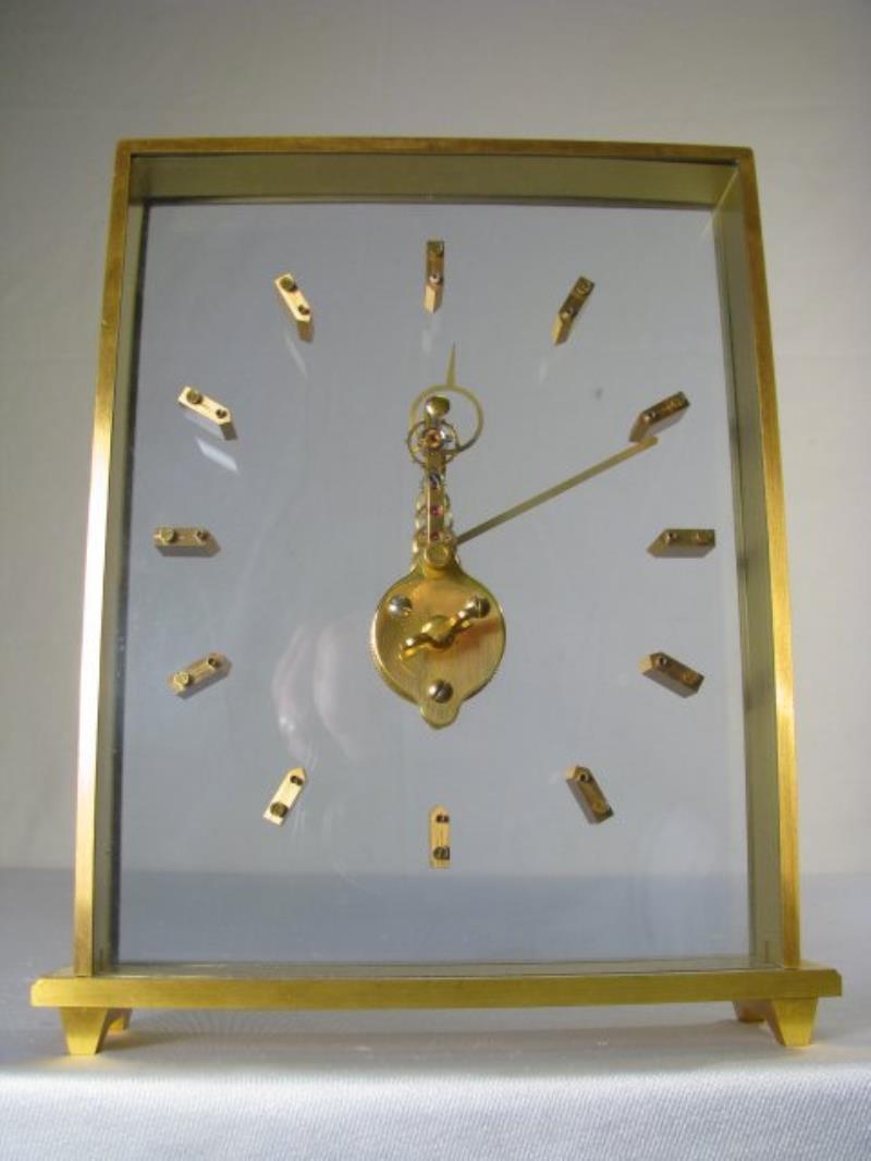 RARE JAEGER LECOULTRE BRIDGE SKELETON CLOCK