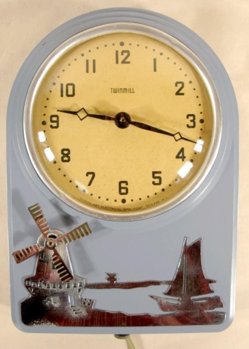 Twin Face Clock Co. Twin Mill Electric Wall Clock