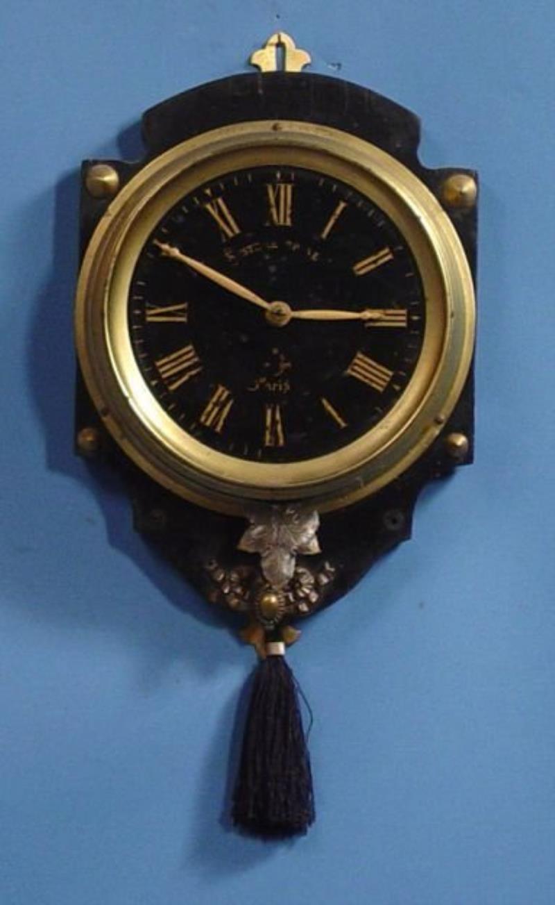 French Pull Wind Glass Dial Wall Clock