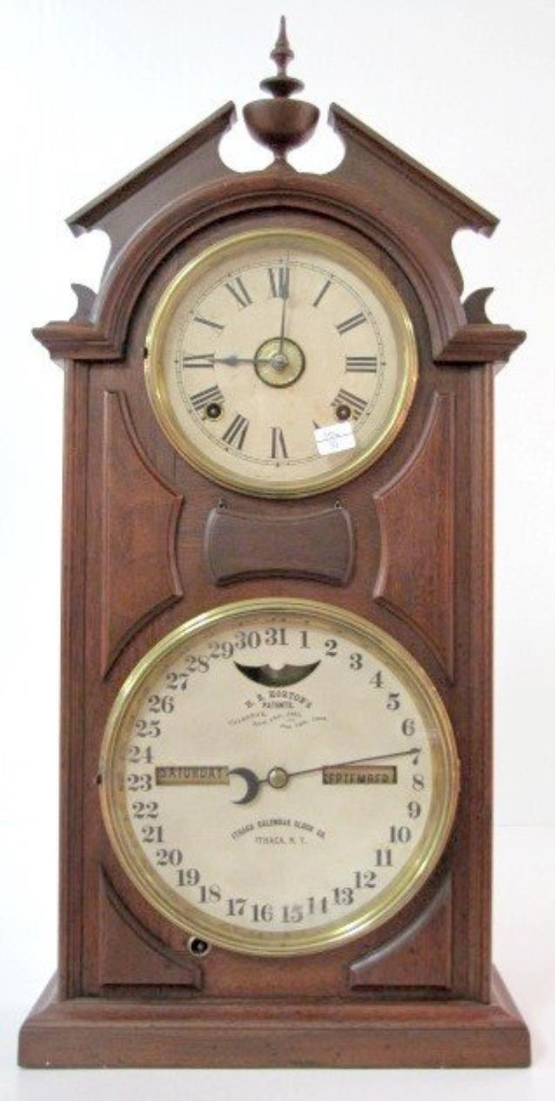 Horton’s Ithaca Double Dial Calendar Clock