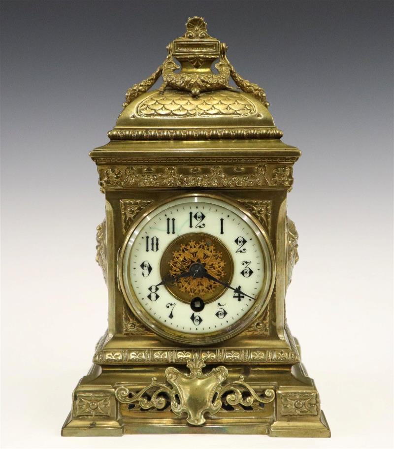 Brass Table Clock