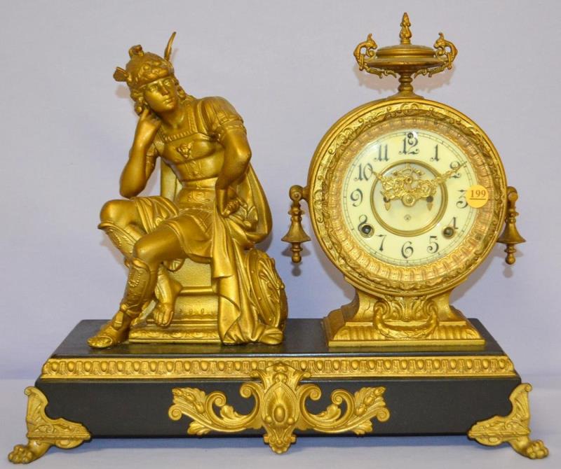 Antique Ansonia (Mercury) figure Clock