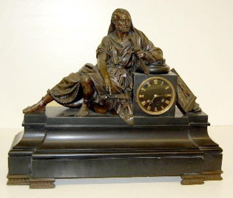 LeRoy French “St. Paul” Statue Clock