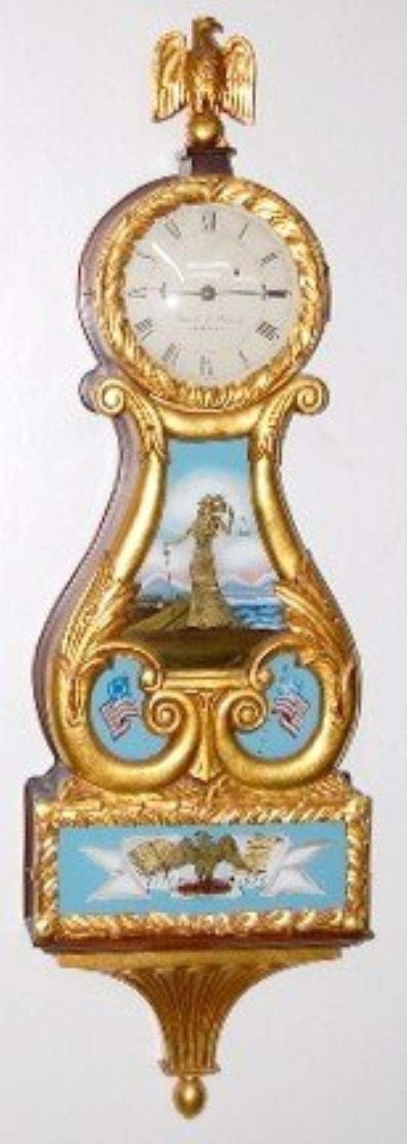 Eurich & Romeo Weight Driven Lyre Banjo Clock