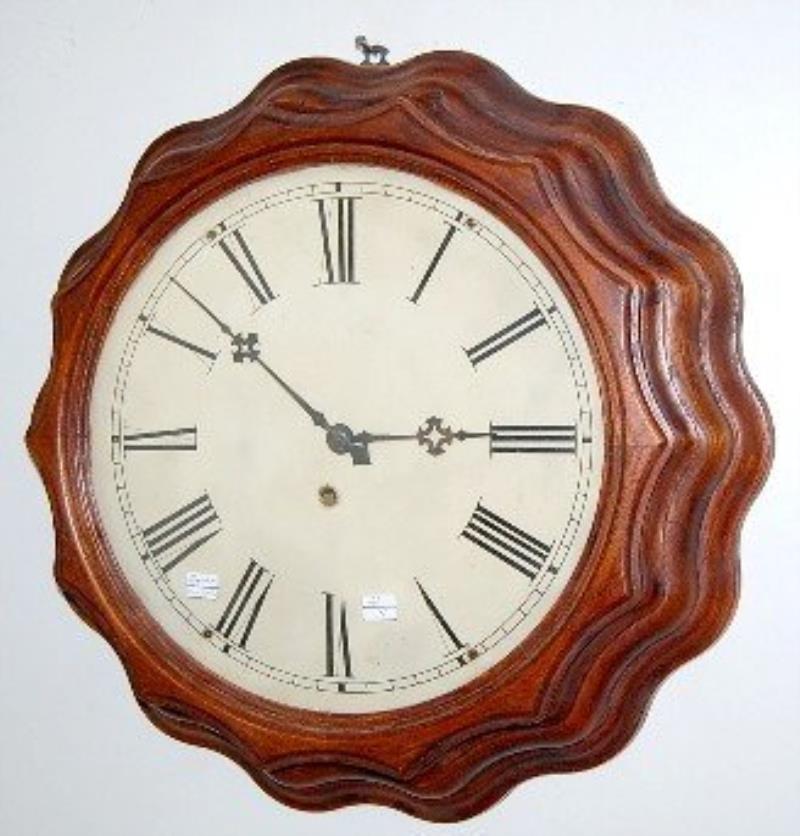 Ingraham Corrugated Wall Hanging Clock