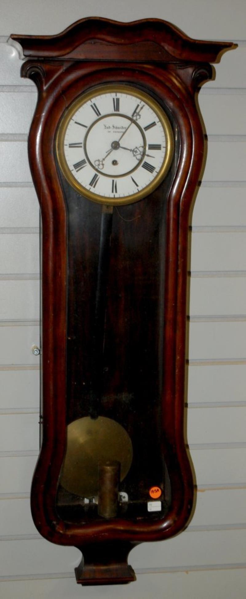 Antique Serpentine Vienna Wall Regulator Clock