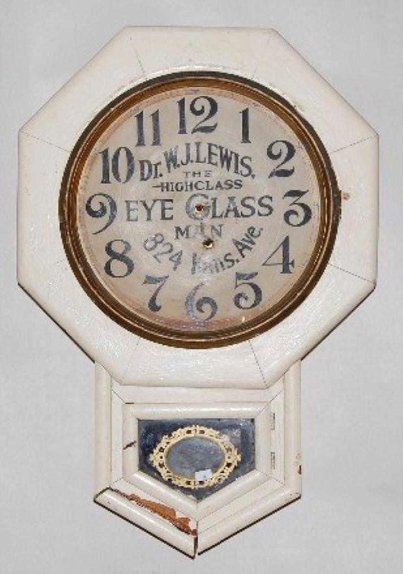 Advertising Shortdrop Schoolhouse Clock