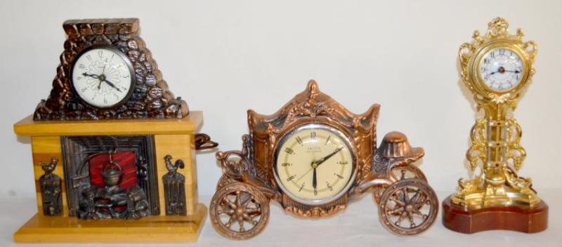 3 Vintage Electric Clocks
