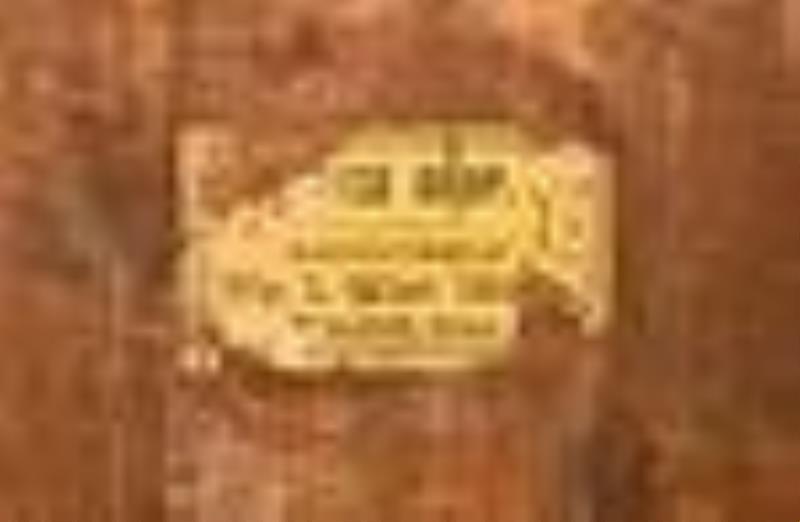 Early Wm. L. Gilbert Clock Co. Calendar Wall Clock
