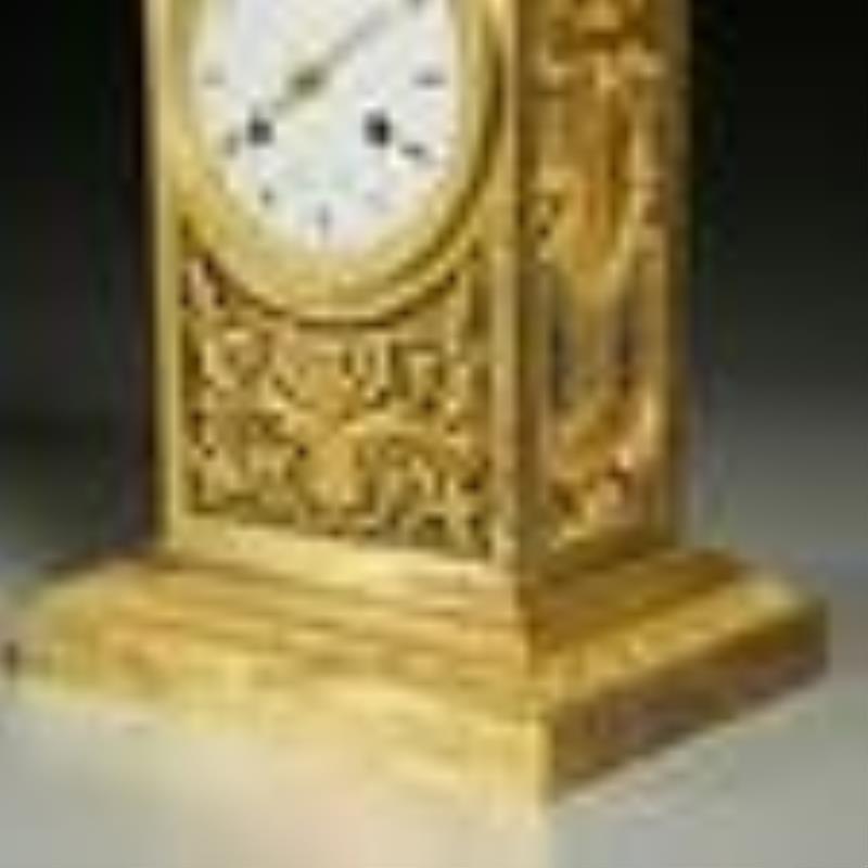 Large Louis XVI ormolu mantel clock, c. 1780
