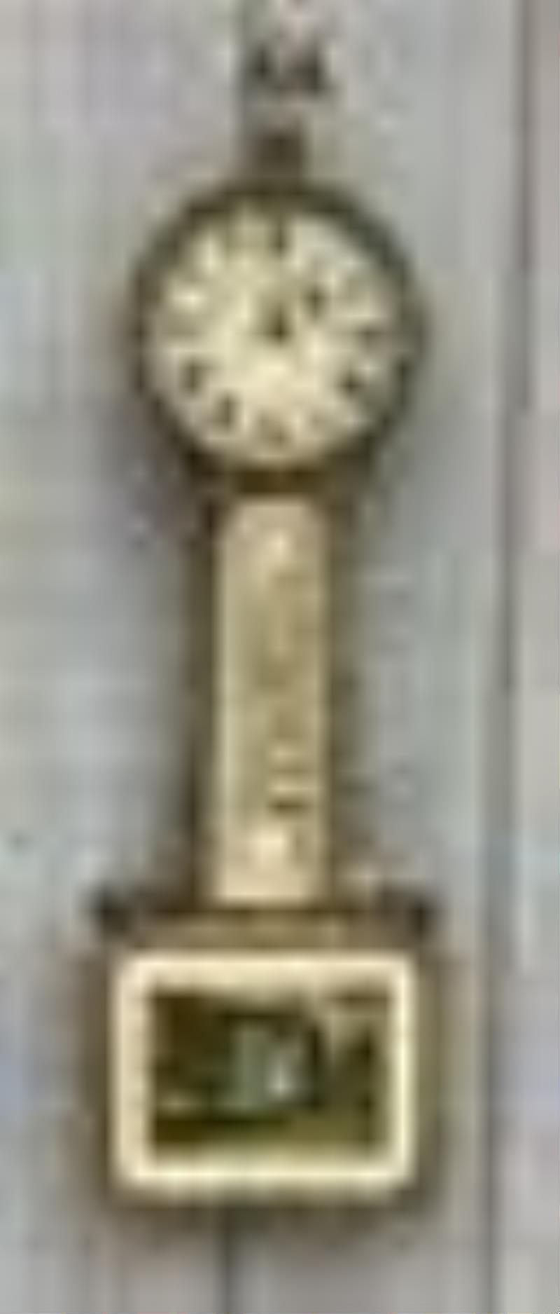 Federal Gilt Mahogany Banjo Clock, Horace Tift