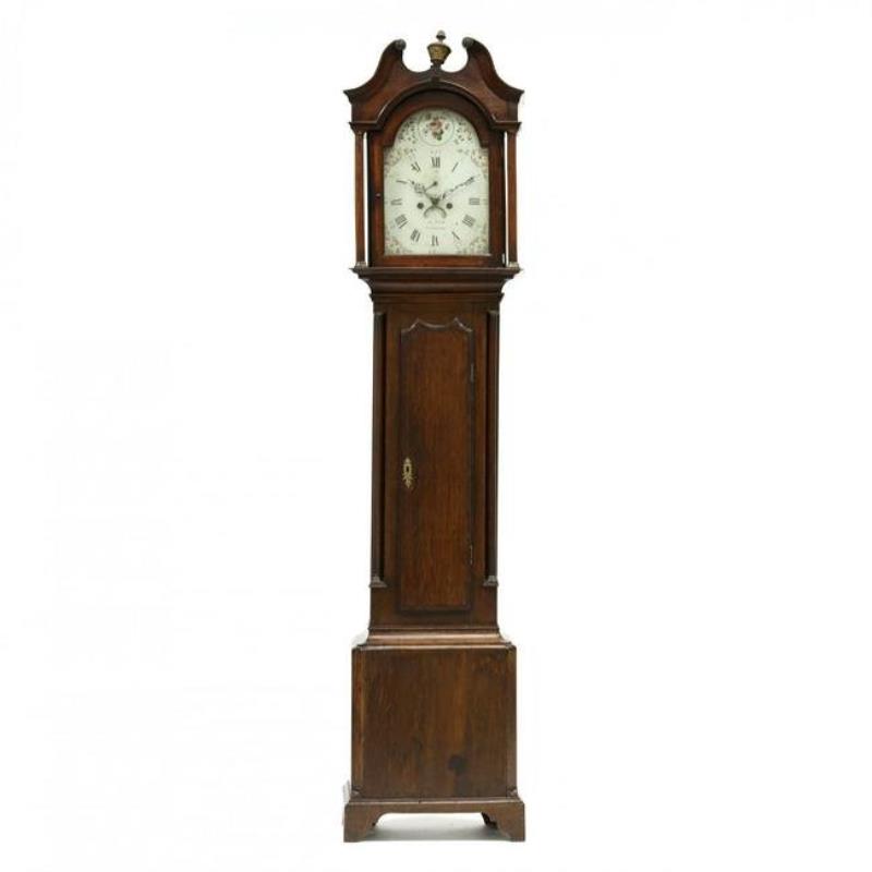 George III Oak Tall Case Clock