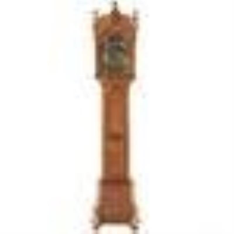 Dutch Marquetry Inlaid Tall Case Clock