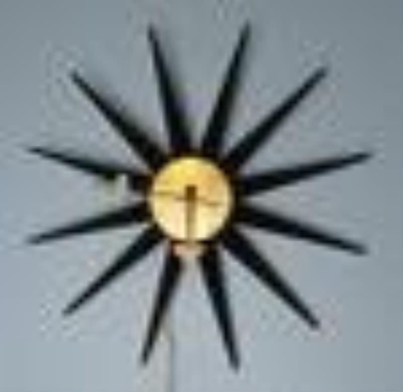 George Nelson & Associates Spike Wall Clock #2202E