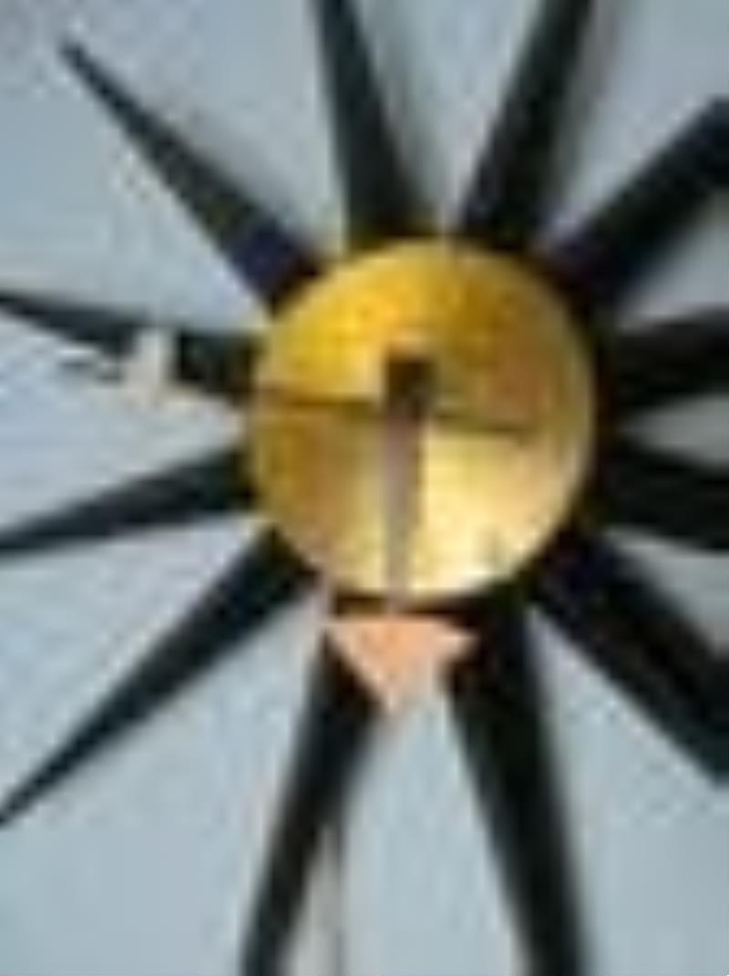 George Nelson & Associates Spike Wall Clock #2202E