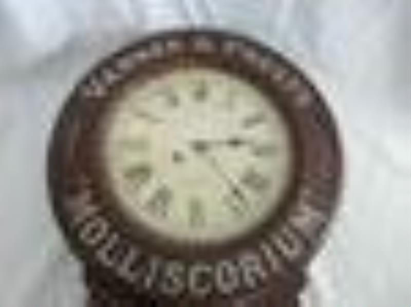 Great antique Baird advertising figure 8 clock