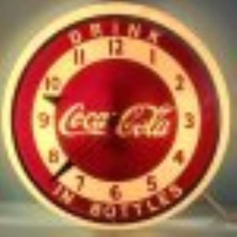 Drink Coca Cola In Bottles Dualite Clock