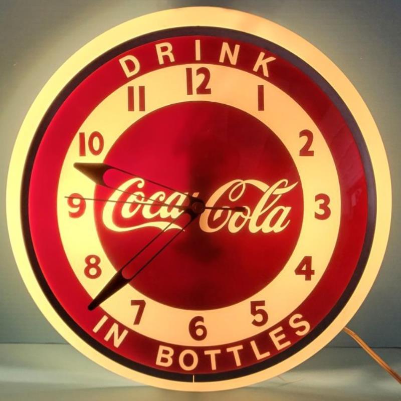 Drink Coca Cola In Bottles Dualite Clock