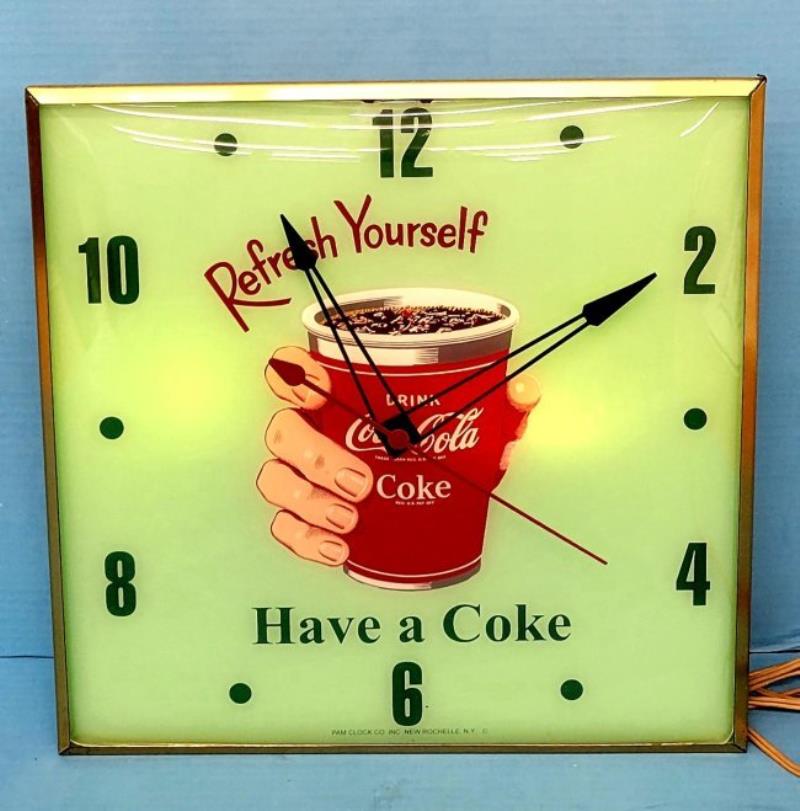 Refresh Yourself Have A Coke Coca Cola Clock