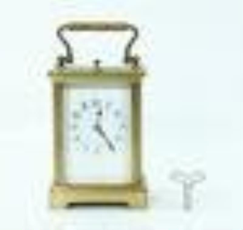 Striking Carriage Clock ca 1900, mark France & Key
